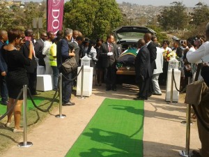 A moving ceremony in Kwa Zulu Natal laid to rest Nat Nakasa's remains.
