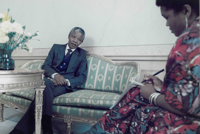 Interviewing Mandela Sweden 1990