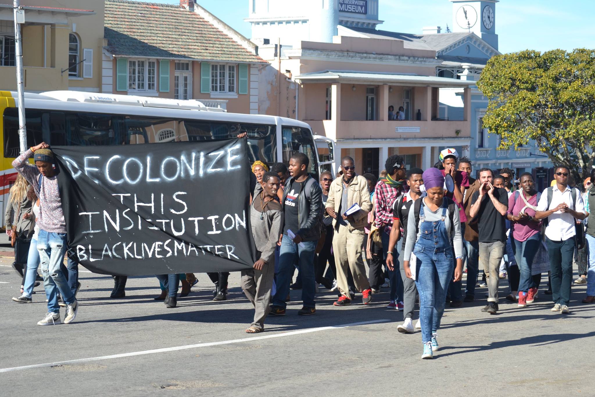 BSM protests in Grahamstown image by Xolile Madinda