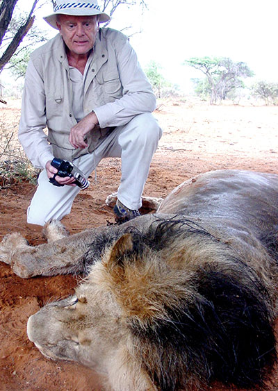 Tim Knight on location Tswalu Kalahari Reserve