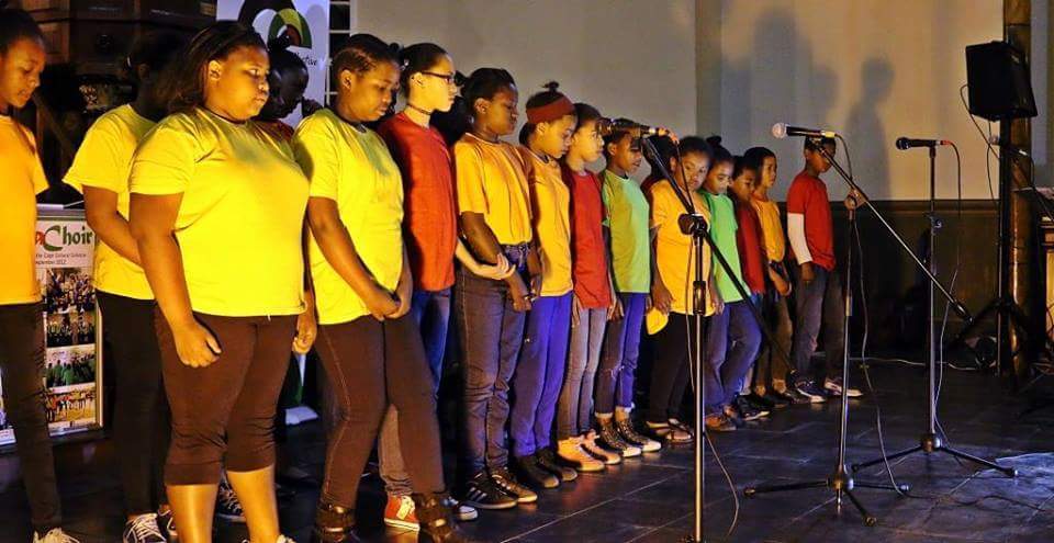 The Junior Rosa choir during a performance at the Slave Church in 2016